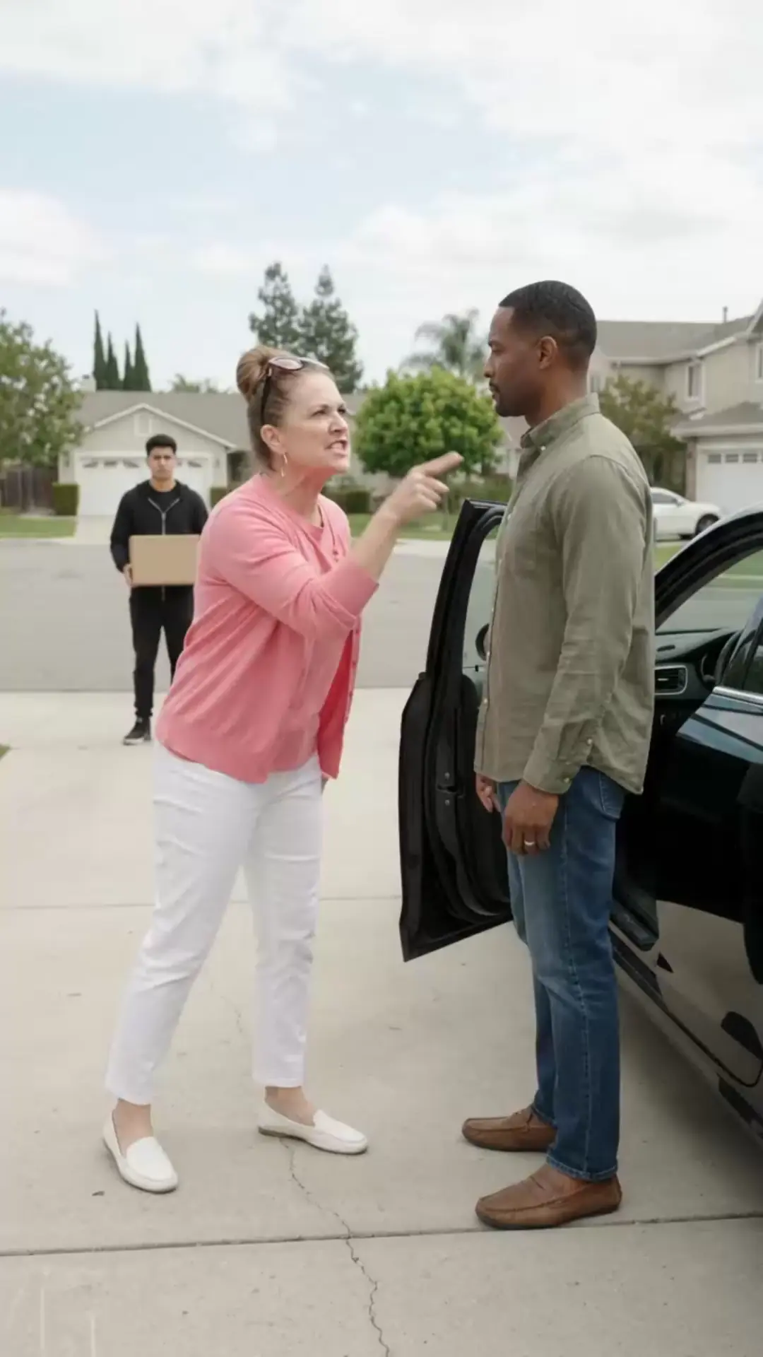 THE HOA PRESIDENT REACHED FOR MY MUSTANG — THEN THE WHOLE DRIVEWAY WENT SILENT