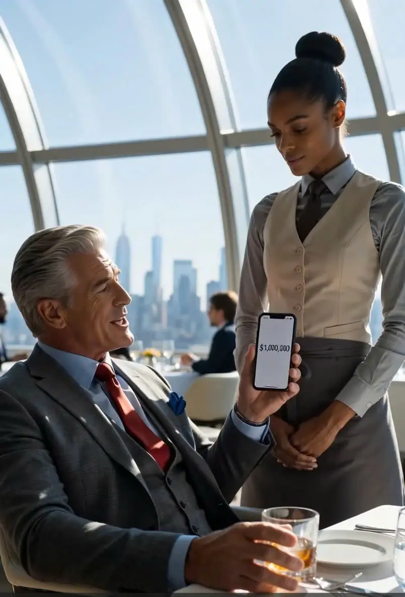 A billionaire bets a Black waitress $1 million she can't speak Japanese. Her fluent response exposes a $440 million deal problem and changes everything.