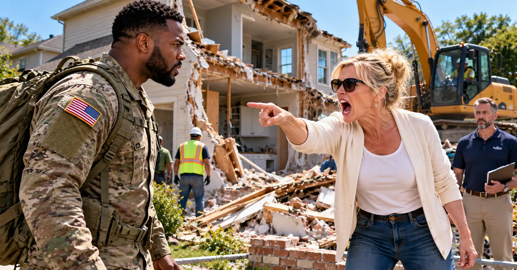 She Had Half My House Torn Down While I Was Deployed — Then I Came Home Early