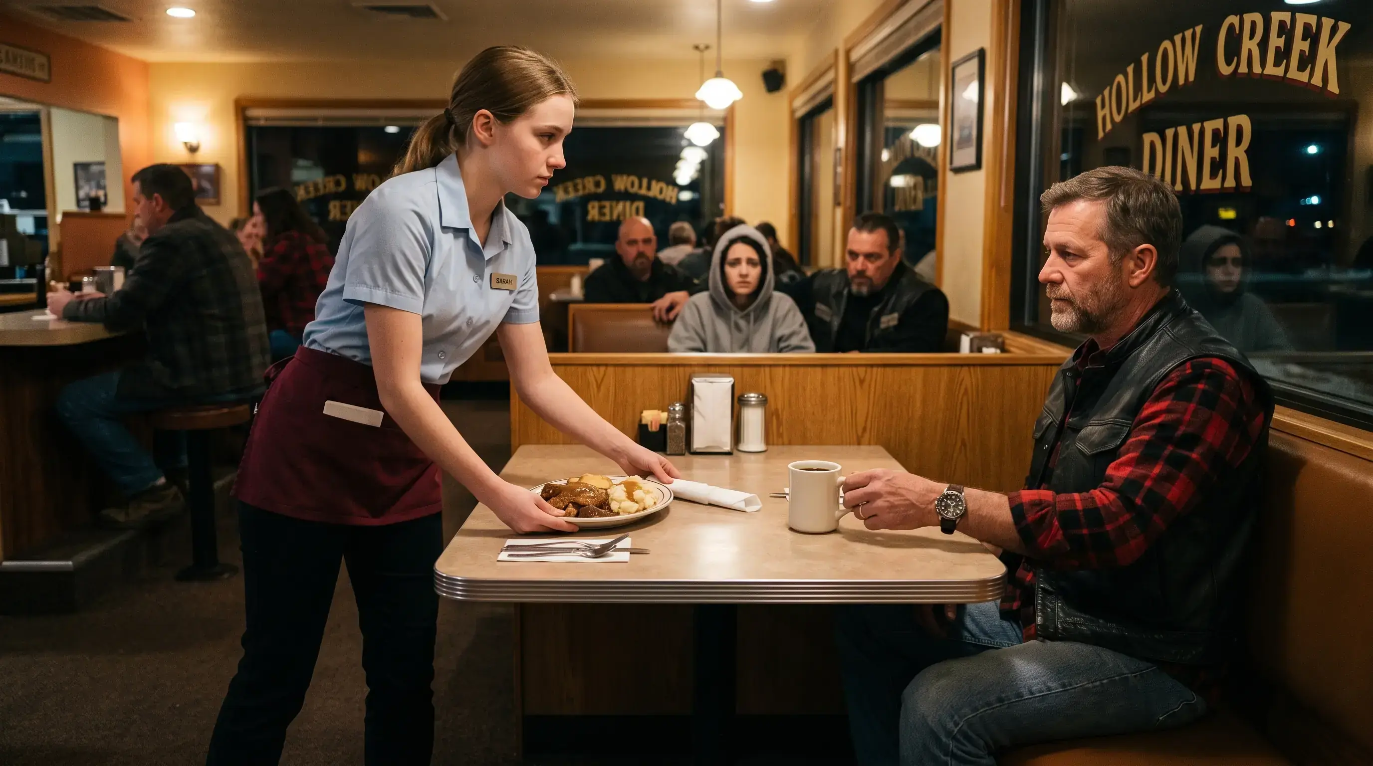 A Waitress Slipped A Secret Napkin To The Hells Angels President — Then 1000 Bikers Came To The Diner