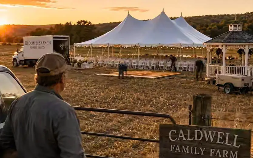 HOA KAREN STOLE MY WIFE’S FIELD FOR HER DAUGHTER’S WEDDING—SO I FOLLOWED MY FARM SCHEDULE AND SPRAYED IT WITH 2,000 GALLONS OF MANURE